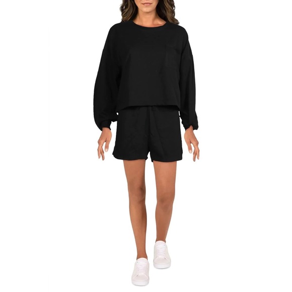 Free People SUNNY 2 PIECE SWEAT SHIRT & SHORTS SET Sz M - Picture 2 of 6